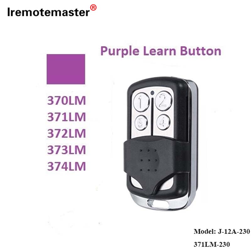 Loogu talagalay 370LM, 371LM, 372LM, 373LM, 374LM Badhanka Barashada Purple 315MHz Code Rolling